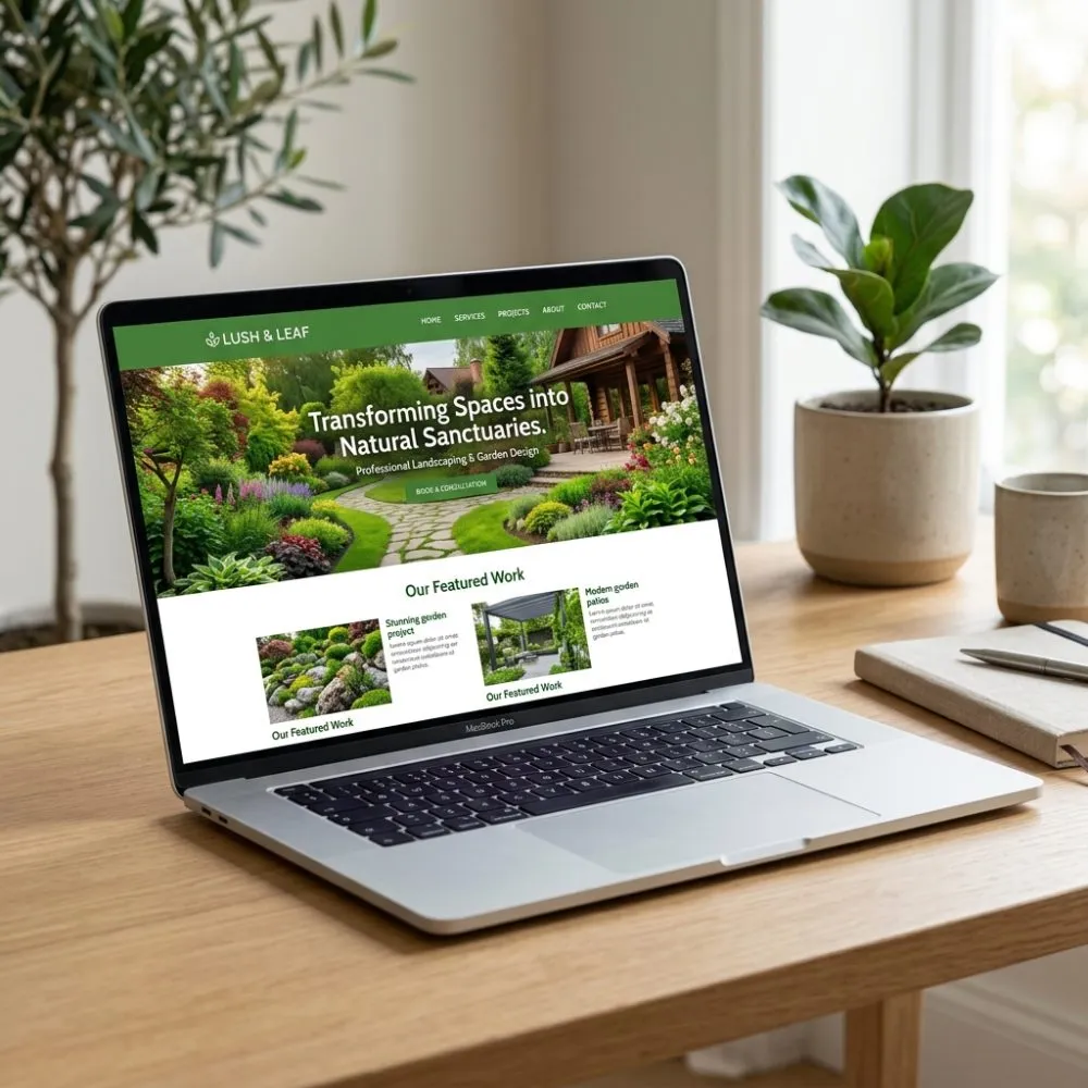 Exemple site vitrine créé par HGWEB
