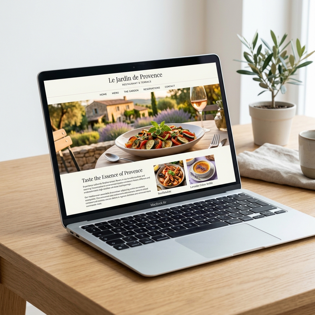 Site internet restaurant en Provence